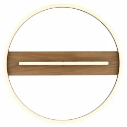 Lampes En Bois-Luminaires Globo Lighting Pikara Plafonnier LED Couleur bois, 1 lumière