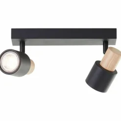 Luminaires Scandinaves-Luminaires Brilliant Pini Spot de plafond Noir, 2 lumières
