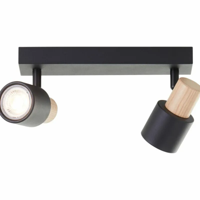 Luminaires Scandinaves-Luminaires Brilliant Pini Spot de plafond Noir, 2 lumières