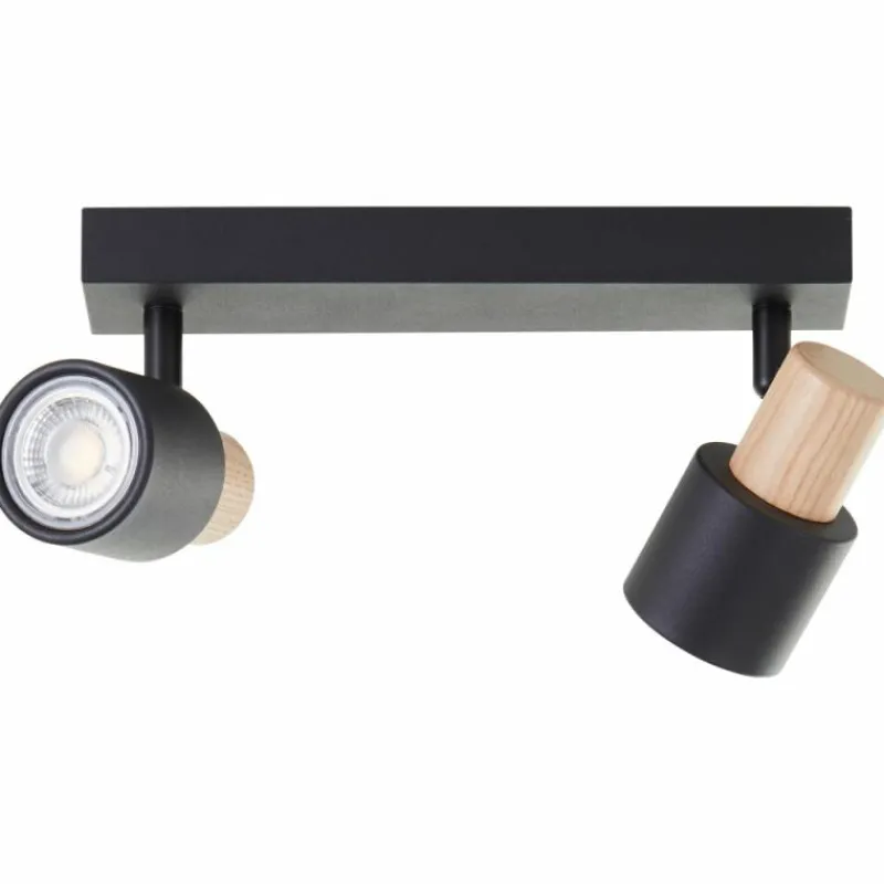 Luminaires Scandinaves-Luminaires Brilliant Pini Spot de plafond Noir, 2 lumières