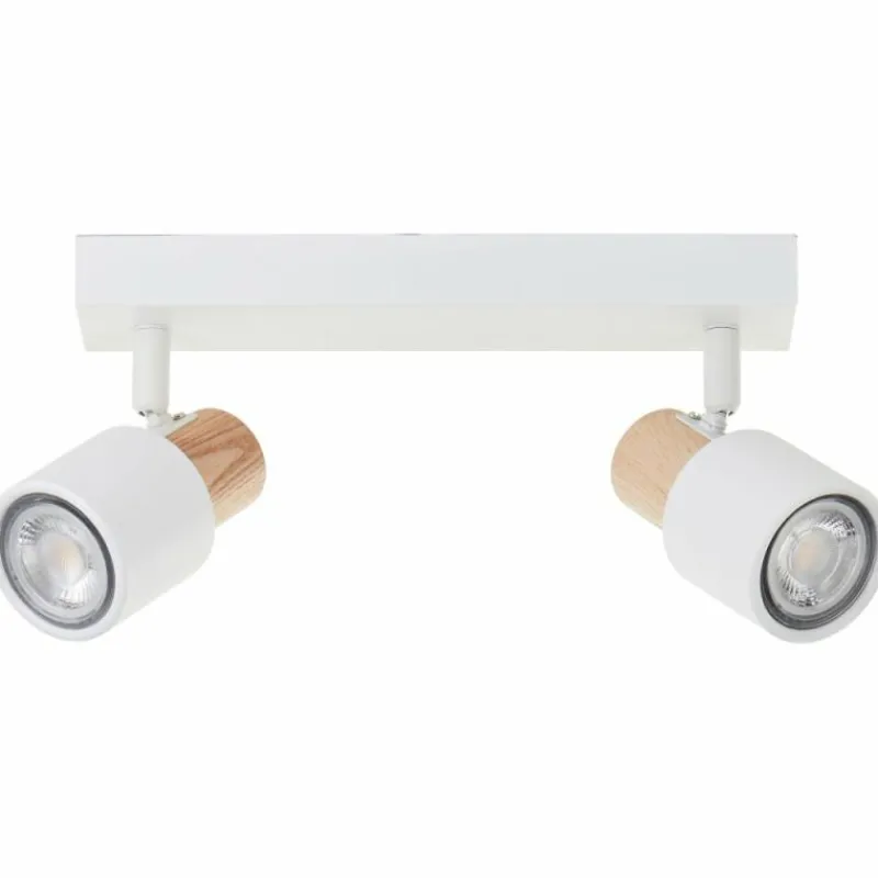 Luminaires Scandinaves-Luminaires Brilliant Pini Spot de plafond Blanc, 2 lumières