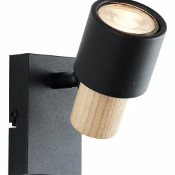 Luminaires Scandinaves-Luminaires Brilliant Pini Spot mural Noir, 1 lumière