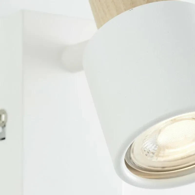 Luminaires Scandinaves-Luminaires Brilliant Pini Spot mural Blanc, 1 lumière