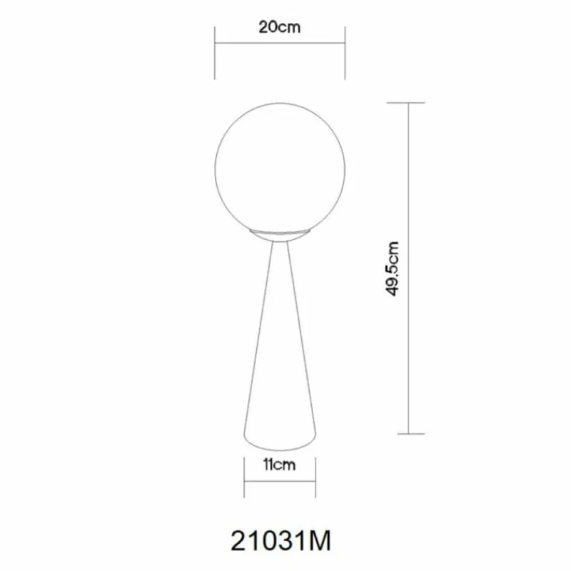 Luminaires Globo Lighting Pinpal Lampe à poser Laiton, 1 lumière
