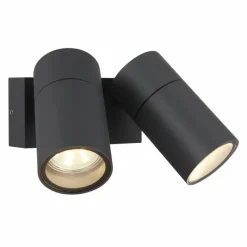 Luminaires Globo Lighting Piper Luminaire extérieur Anthracite, Noir, 2 lumières