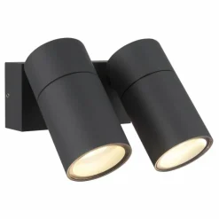 Luminaires Globo Lighting Piper Luminaire extérieur Anthracite, Noir, 2 lumières