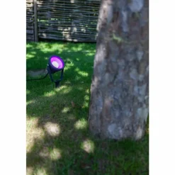 Luminaires Lutec pique de terre Lutec MINI LETO LED Anthracite, 1 lumière, Changeur de couleurs