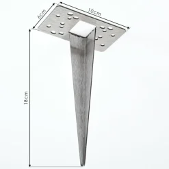 hofstein pique de terre Titon Acier inoxydable