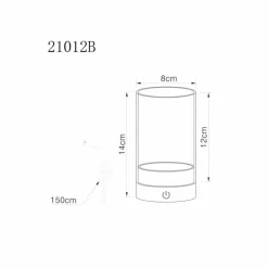 Luminaires Globo Lighting Pixy Lampe à poser LED Noir, 1 lumière