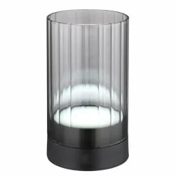 Suspension Verre Fumé-Luminaires Globo Lighting Pixy Lampe à poser LED Noir, 1 lumière