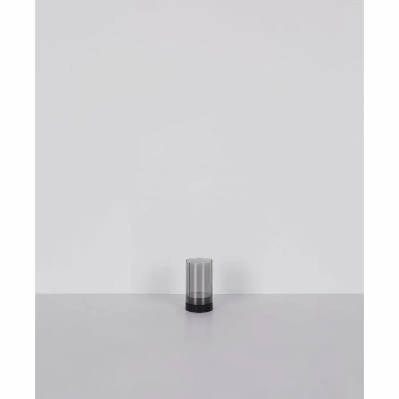 Suspension Verre Fumé-Luminaires Globo Lighting Pixy Lampe à poser LED Noir, 1 lumière