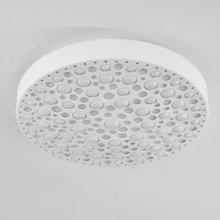 hofstein Plafonnier Agodim LED Blanc, 1 lumière, Télécommandes, Changeur de couleurs