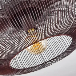 Lampes Vintages & Rétros-hofstein Plafonnier Agueda Cuivre, Nickel mat, Noir, 1 lumière