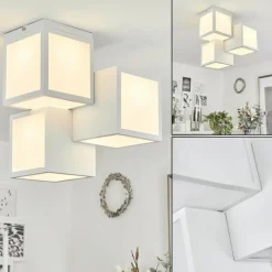 hofstein Plafonnier Allonville LED Blanc, 1 lumière