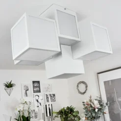 hofstein Plafonnier Allonville LED Blanc, 1 lumière