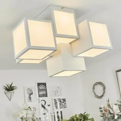 hofstein Plafonnier Allonville LED Blanc, 1 lumière