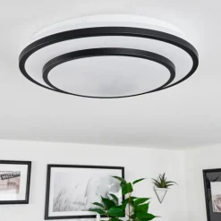 hofstein Plafonnier Almograve LED Blanc, 1 lumière, Télécommandes