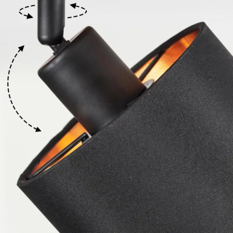 Lampes En Tissu-hofstein Plafonnier Alsen Bois clair, Noir, 4 lumières