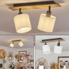 Lampes En Tissu-hofstein Plafonnier Alsen Bois foncé, Noir, 2 lumières