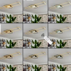 hofstein Plafonnier Alsterbro LED Noir, 1 lumière