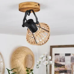 Luminaires Scandinaves-hofstein Plafonnier Auboncourt Écru, 1 lumière