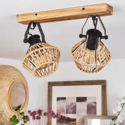 Luminaires Scandinaves-hofstein Plafonnier Auboncourt Écru, 2 lumières