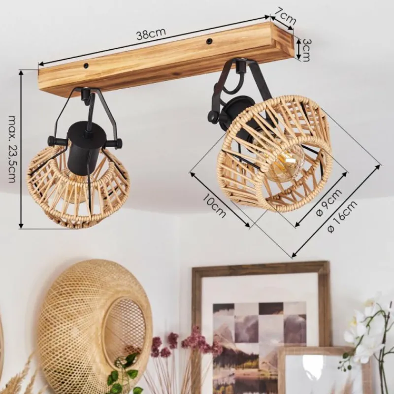 Luminaires Scandinaves-hofstein Plafonnier Auboncourt Écru, 2 lumières