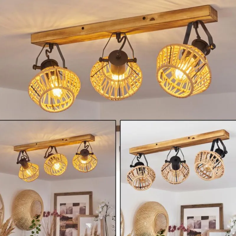 Luminaires Scandinaves-hofstein Plafonnier Auboncourt Écru, 3 lumières