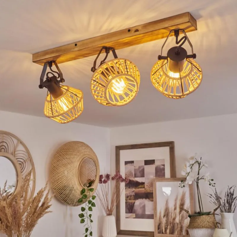 Luminaires Scandinaves-hofstein Plafonnier Auboncourt Écru, 3 lumières