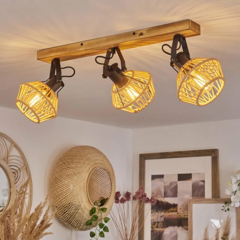 Luminaires Scandinaves-hofstein Plafonnier Auboncourt Écru, 3 lumières