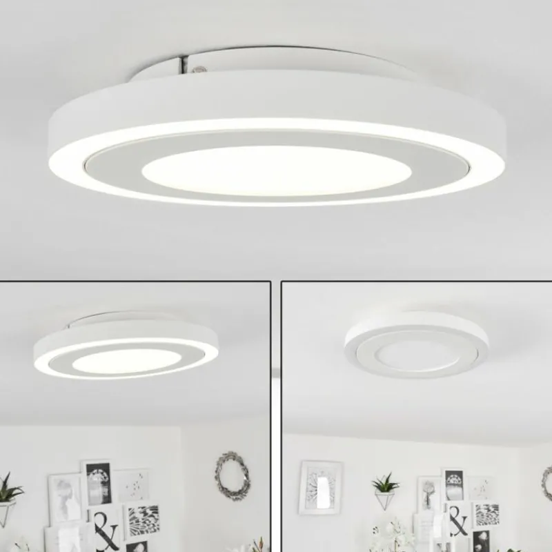 hofstein Plafonnier Audrieu LED Blanc, 2 lumières