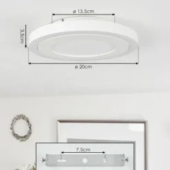 hofstein Plafonnier Audrieu LED Blanc, 2 lumières
