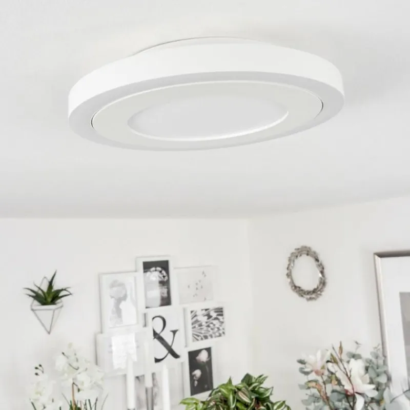 hofstein Plafonnier Audrieu LED Blanc, 2 lumières