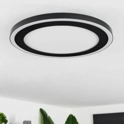 hofstein Plafonnier Audrieu LED Noir, 2 lumières