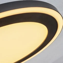 hofstein Plafonnier Audrieu LED Noir, 2 lumières