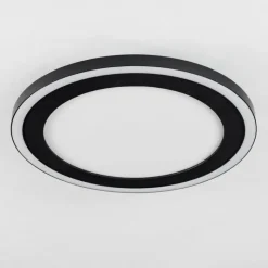 hofstein Plafonnier Audrieu LED Noir, 2 lumières