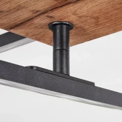 Luminaires Scandinaves-hofstein Plafonnier Avelal LED Bois clair, Couleur bois, Noir, 1 lumière