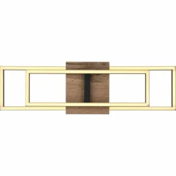 Lampes En Bois-Luminaires Globo Lighting Plafonnier Avelal LED Bois clair, Couleur bois, Noir, 1 lumière