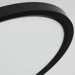 hofstein Plafonnier Avelal LED Brun, Couleur bois, Noir, 1 lumière