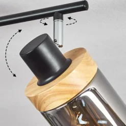 Luminaires Scandinaves-hofstein Plafonnier Azinhalinho Chrome, Noir, 4 lumières