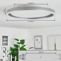 hofstein Plafonnier Barril LED Aluminium, 1 lumière