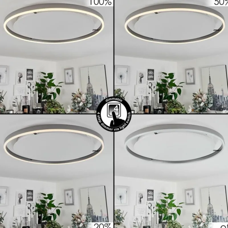 hofstein Plafonnier Barril LED Blanc, 1 lumière