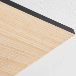 hofstein Plafonnier Barullu LED Bois clair, Noir, Blanc, 1 lumière