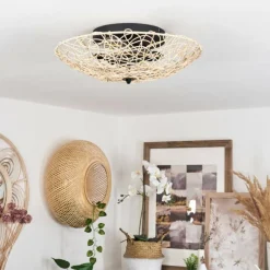 Luminaires Scandinaves-hofstein Plafonnier Battenans Écru, 2 lumières