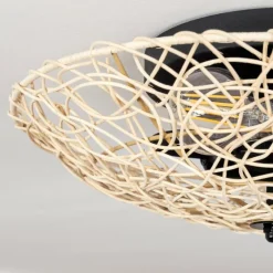 Luminaires Scandinaves-hofstein Plafonnier Battenans Écru, 2 lumières