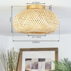 Luminaires Scandinaves-hofstein Plafonnier Bauro Écru, 1 lumière