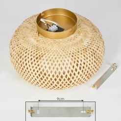 Luminaires Scandinaves-hofstein Plafonnier Bauro Écru, 1 lumière