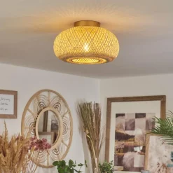 Luminaires Scandinaves-hofstein Plafonnier Bauro Écru, 1 lumière