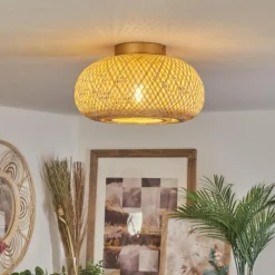 Luminaires Scandinaves-hofstein Plafonnier Bauro Écru, 1 lumière