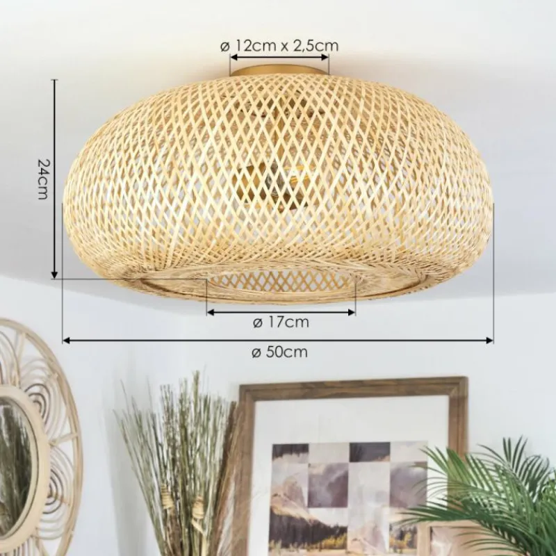 Luminaires Scandinaves-hofstein Plafonnier Bauro Écru, 2 lumières